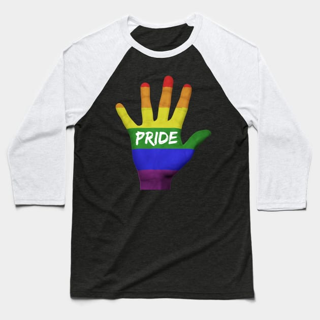 LGBT Rainbow Pride - Pride Baseball T-Shirt by victoriashel